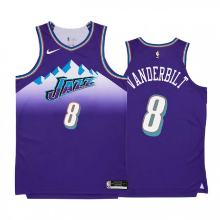 Camiseta Hombre NBA Utah Jazz Jarred Vanderbilt 8 2022-23 Nike Classic Edition Violeta Swingman
